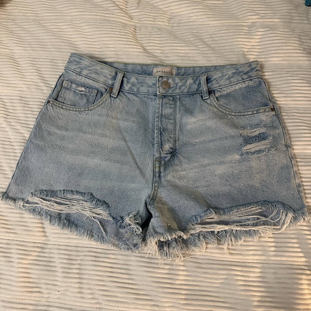 PacSun Blue Jean Shorts Distressed Cut-Offs